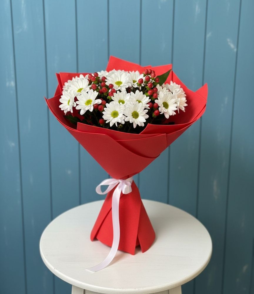 Букет цветов из: Хризантемы в Кузнечиках