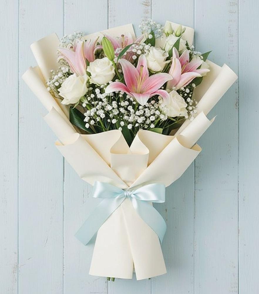 Букет цветов из: Лилии в Кузнечиках