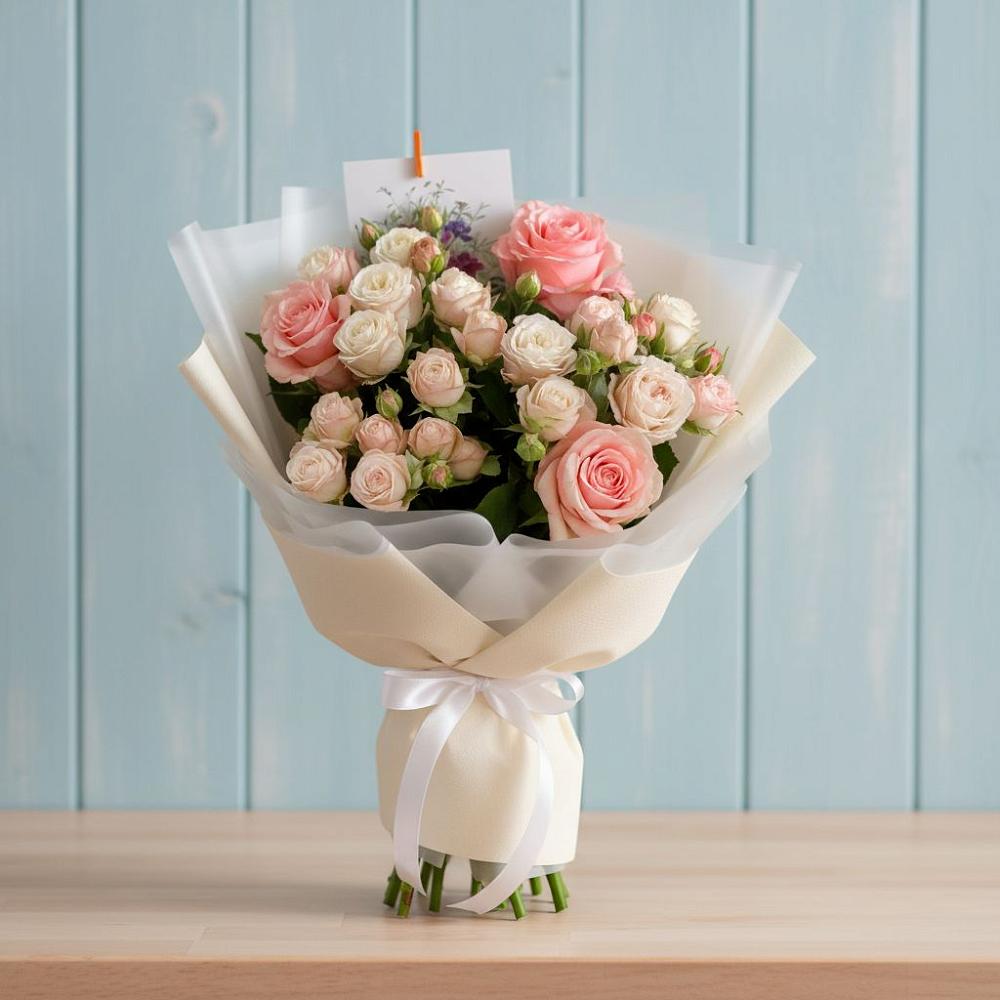 Букет цветов из: Розы в Кузнечиках