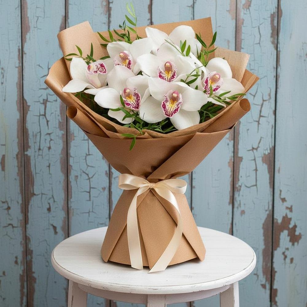 Букет цветов из: Орхидеи и Розы в Кузнечиках