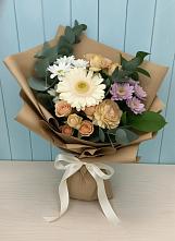 Букет цветов из:  Герберы и Хризантемы в Кузнечиках