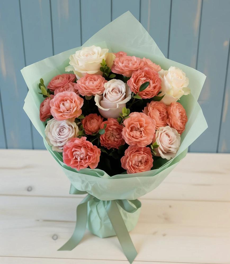 Букет цветов из: Розы в Кузнечиках