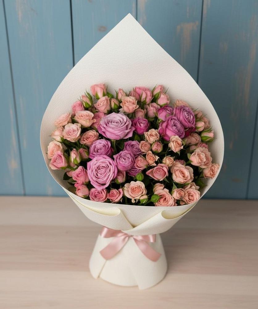 Букет цветов из: Розы в Кузнечиках