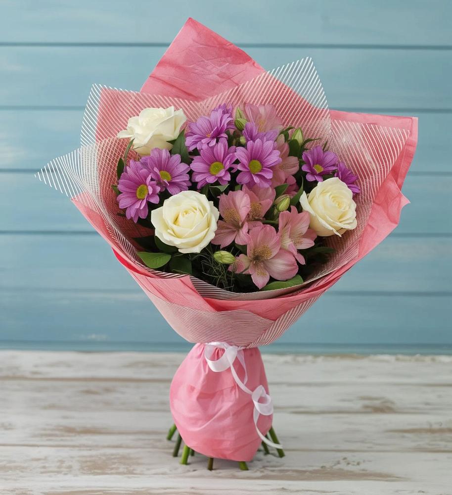 Букет цветов из: Герберы в Кузнечиках